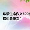 珍惜生命作文600字（珍惜生命作文）