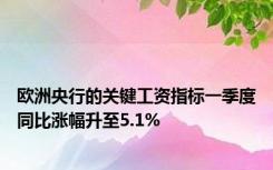 欧洲央行的关键工资指标一季度同比涨幅升至5.1%