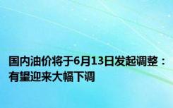 国内油价将于6月13日发起调整：有望迎来大幅下调