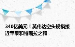 340亿美元！英伟达空头规模接近苹果和特斯拉之和