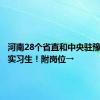 河南28个省直和中央驻豫单位招实习生！附岗位→