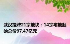 武汉挂牌21宗地块：14宗宅地起始总价97.47亿元