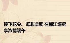 接飞花令、逛非遗展 在都江堰尽享浓情端午