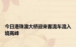 今日港珠澳大桥迎来客流车流入境高峰