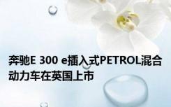 奔驰E 300 e插入式PETROL混合动力车在英国上市