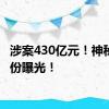 涉案430亿元！神秘人身份曝光！