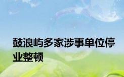 鼓浪屿多家涉事单位停业整顿