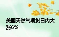 美国天然气期货日内大涨6%