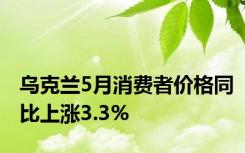 乌克兰5月消费者价格同比上涨3.3%