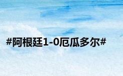 #阿根廷1-0厄瓜多尔#