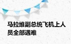 马拉维副总统飞机上人员全部遇难