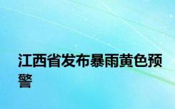 江西省发布暴雨黄色预警