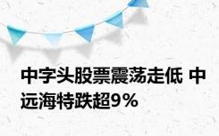 中字头股票震荡走低 中远海特跌超9%