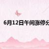 6月12日午间涨停分析