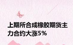 上期所合成橡胶期货主力合约大涨5%