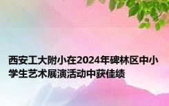 西安工大附小在2024年碑林区中小学生艺术展演活动中获佳绩