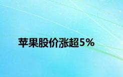 苹果股价涨超5%