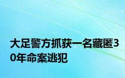 大足警方抓获一名藏匿30年命案逃犯