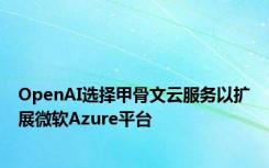 OpenAI选择甲骨文云服务以扩展微软Azure平台