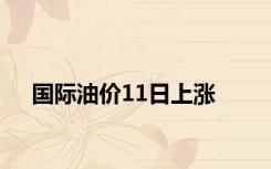 国际油价11日上涨