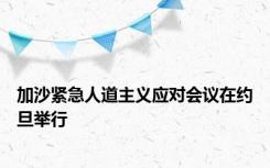 加沙紧急人道主义应对会议在约旦举行