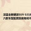 深蓝全新硬派SUV G318上市：六款车型配置到底有何不同