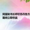 阿盟秘书长呼吁苏丹各方宰牲节期间立即停战