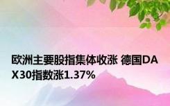 欧洲主要股指集体收涨 德国DAX30指数涨1.37%