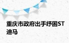 重庆市政府出手纾困ST迪马