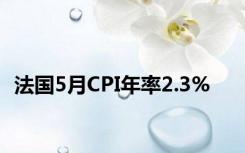 法国5月CPI年率2.3%