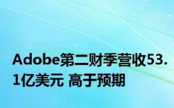 Adobe第二财季营收53.1亿美元 高于预期