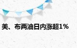 美、布两油日内涨超1%