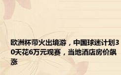 欧洲杯带火出境游，中国球迷计划30天花6万元观赛，当地酒店房价飙涨