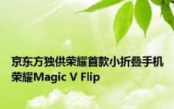 京东方独供荣耀首款小折叠手机荣耀Magic V Flip