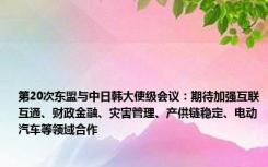 第20次东盟与中日韩大使级会议：期待加强互联互通、财政金融、灾害管理、产供链稳定、电动汽车等领域合作