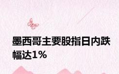 墨西哥主要股指日内跌幅达1%