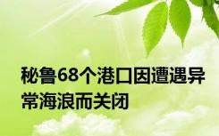 秘鲁68个港口因遭遇异常海浪而关闭