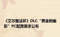 《艾尔登法环》DLC“黄金树幽影”PC配置需求公布