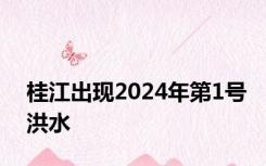 桂江出现2024年第1号洪水