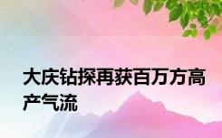 大庆钻探再获百万方高产气流