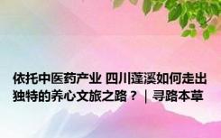 依托中医药产业 四川蓬溪如何走出独特的养心文旅之路？｜寻路本草