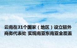 云南在31个国家（地区）设立驻外商务代表处 实现南亚东南亚全覆盖