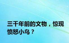 三千年前的文物，惊现愤怒小鸟？