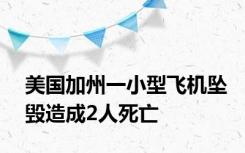 美国加州一小型飞机坠毁造成2人死亡