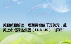 美股新股解读｜短期需偿债千万美元，赴美上市成禄达集团（LUD.US）“解药”