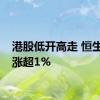 港股低开高走 恒生指数涨超1%