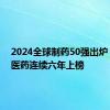 2024全球制药50强出炉，恒瑞医药连续六年上榜