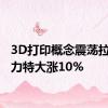 3D打印概念震荡拉升 铂力特大涨10%