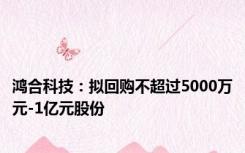 鸿合科技：拟回购不超过5000万元-1亿元股份