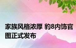 家族风格浓厚 豹8内饰官图正式发布